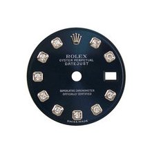 Rolex Lady Datejust Factory Diamond Dial, Blue, White Gold