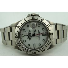 Rolex Oyster Perpetual Explorer Ii 2 White Dial Automatic Steel Oyster 16570
