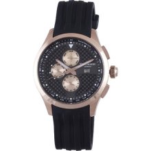 Rudiger R4000-09-007 Zwickau Black Dial Rose Gold Multifunction Watch