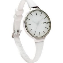 RumbaTime Women Orchard Analog Watch - White - One Size
