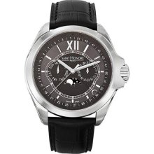 Saint Honore Men's 858045 1GNIN Coloseo Black Leather Calendar Wa ...