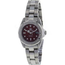 Seapro Watches Women's Red Dial Stainless steel Silver Stainless steel