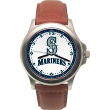 Seattle Mariners watches : Seattle Mariners Rookie Watch with Leather Band