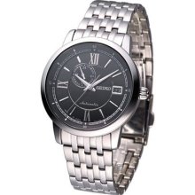 Seiko Presage Automatic Mechanical Sapphire Watch Black Ssa041j1 Made In Japan