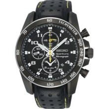 SEIKO SNAE67 Mens Sportura Alarm Chronograph Watch MSRP $495.00