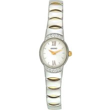 Seiko Vivace Ladies Diamond Two Tone Stl Steel & Rose Gold Dress Watch