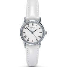 Sekonda Ladies Quartz Watch With White Dial Analogue Display And White Leather Strap 4483.27