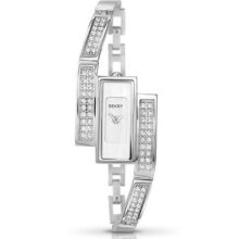 Seksy By Sekonda Stone Set Watch With Bracelet Strap Silver Tone Dial 4883