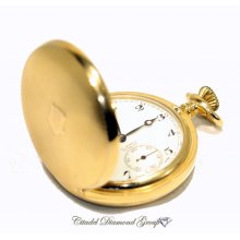 Semi Antique Swiss Made FORTIS Gentlemen's Heavy Gold Plated Pocket Watch