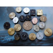 Set of 20 -- Featured - Steampunk supplies - Watch movements - watch dials - Vintage Watch movements Steampunk supply -- f04