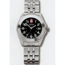 Small Black Dial Companion Stainless Steel Watch