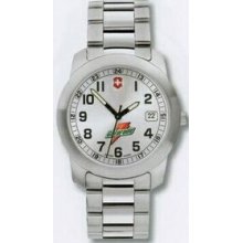 Small Silver Dial Stainless Steel Field Watch