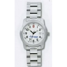 Small White Dial Stainless Steel Field Watch