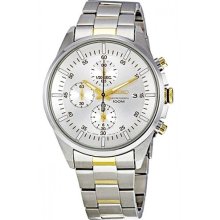 Sndc83p1 Seiko Quartz Stainless Steel Chronograph Water Resistant Mens Watch