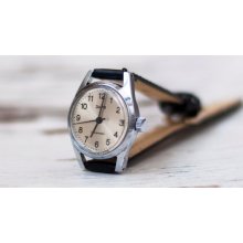 Soviet watch Russian watch Women watch Mechanical watch women's wrist -Siver clock face -USSR 