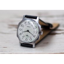 Soviet watch Russian watch Men watch Mechanical watch -white clock face watch -men's wrist 