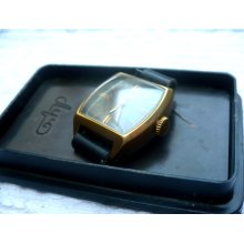 Soviet watch vintage ladies Luch gold plated mechanical watch in box