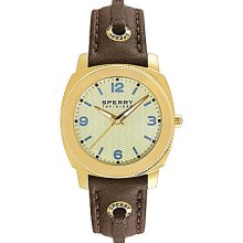 Sperry Top-Sider Women's Summerlin Brown Skip-Lace Leather Watch - Bro