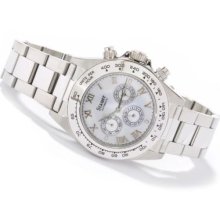 Stauer Men's Chrome Monaco Automatic Stainless Steel Bracelet Watch