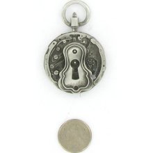 Steampunk Keyhole Pocket Watch Pendant