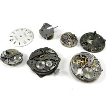Steampunk Mechanical Watch Parts Movements Lot Silver Steampunk Supplies Watch Parts DIY Steampunk Jewelry Supply - 189