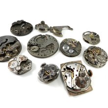 Steampunk Mechanical Watch Parts Movements Lot Silver Steampunk Supplies Watch Parts DIY Steampunk Jewelry Supply - 193