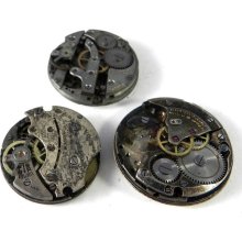 Steampunk Mechanical Watch Parts Movements Lot Silver Steampunk Supplies Watch Parts DIY Steampunk Jewelry Supply - 197