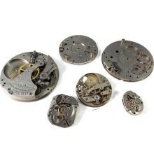 Steampunk Mechanical Watch Parts Movements Lot Silver Steampunk Supplies Watch Parts DIY Steampunk Jewelry Supply - 206