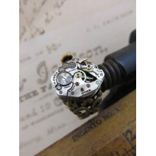 Steampunk Ring Made with a Vintage Watch Movement.