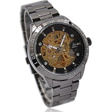 Steel Band Automatic Mechanical Watch Wrist For Men