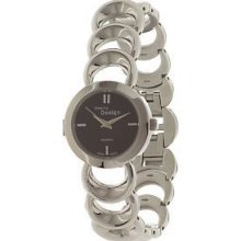 Steel By Design Stainless Steel Adjustable Round Case Black Dial Watch $345