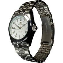 Steinhausen Men's Metal Automatic Date White Dial Watch ...