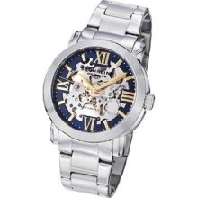 Stuhrling Original Men's Automatic Stainless Steel Bracelet Watch Dark Blue