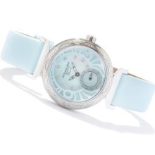 Stuhrling Original Women's Soir e Diamond Swiss Quartz Movement Watch LIGHT BLUE