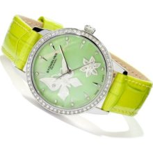 Stuhrling Women's Verona Mariposa MOP w/ Crystals Strap Watch