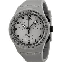 Swatch Grrrr Chronograph Grey Dial Grey Plastic Mens Watch Susm400