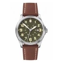 Swiss Army - Victorinox 241309 - Infantry Vintage Large Green Dial Brown Leather Strap