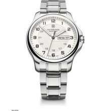 Swiss Army Victorinox 241551 Mens Officers Day/date White Dial Watch