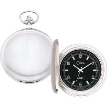Swiss csq pocket watch, swiss, w brushed, black dial
