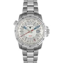 Swiss Legend Mens Stainless Steel Watch Silver Dial Sl-90013-22