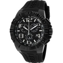Swiss Legend Watch 40118-bb-01 Men's Super Shield Chronograph Black Dial Black