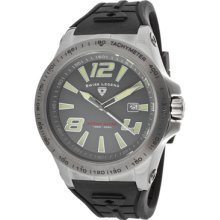 SWISS LEGEND Watches Men's Sprint Racer Gray Dial Black Silicone Blac