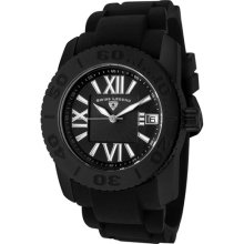 SWISS LEGEND Watches Women's Commander Black Dial Black Silicone Blac