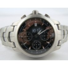 Tag Heuer Link Automatic Chronograph Steel Black Dial Cjf2110 A1494