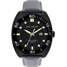 Ted Baker 3-Hand with Date Grey Leather Men's watch #TE1099