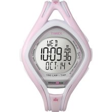 Timex Ironman Triathlon Sleek 150 Lap Tap With Intervals & 10 Run Storage, Pink