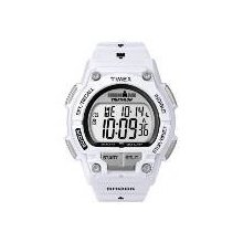 Timex T5k429 Mens White Ironman Shock Resistant 30-lap Watch