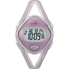 Timex Women's Ironman T5K027 Pink Resin Quartz Watch with Digital Dial