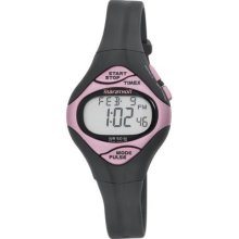 Timex Womens Marathon Pulse Digital Alarm Night Pink & Black Watch T5d681