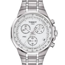Tissot Men's Prx Chronograph Silver-tone Watch T0774171103100